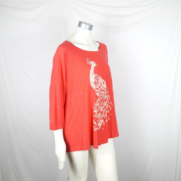 Lucky Brand Discharge Peacock Tee Shirt - Picture 4 of 6